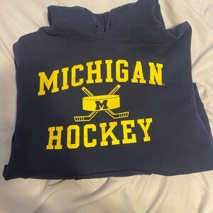 Michigan Hockey Navy Hoodie